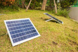 solar panel in the house garden